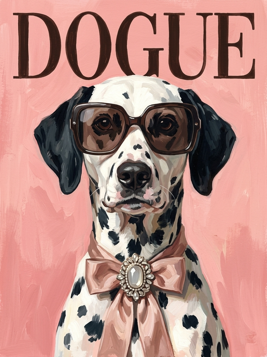DOGUE Magazine portrait example