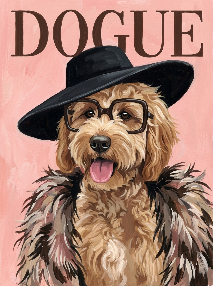 DOGUE Magazine portrait example